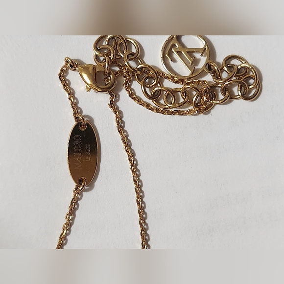 Louis Vuitton Gold Tone LV & ME Letter Y Charm Necklace - Picture 12 of 13